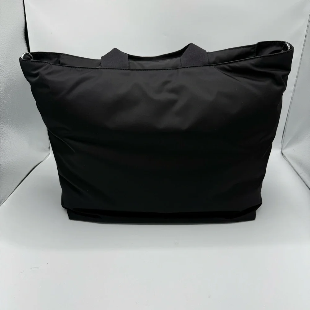 NWT PRADA Re-Nylon/ Leather Padded Large Black tote/ shopping Bag Crossbody mens - Picture 5 of 17